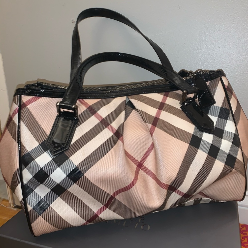 Burberry vintage check satchel
